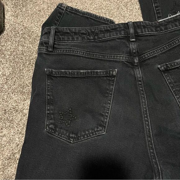 Anthropologie Sundry Stars Ultra High-Rise Straight Black Jeans - Picture 11 of 13